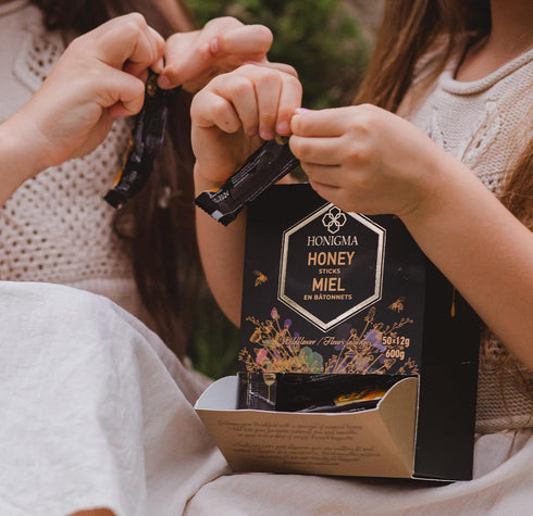 50 Count (12g (Pack 2) HONIGMA Pure Ukrainian Acacia Honey Sticks Deliciously Sweet Sustainably Sourced Each) Natural