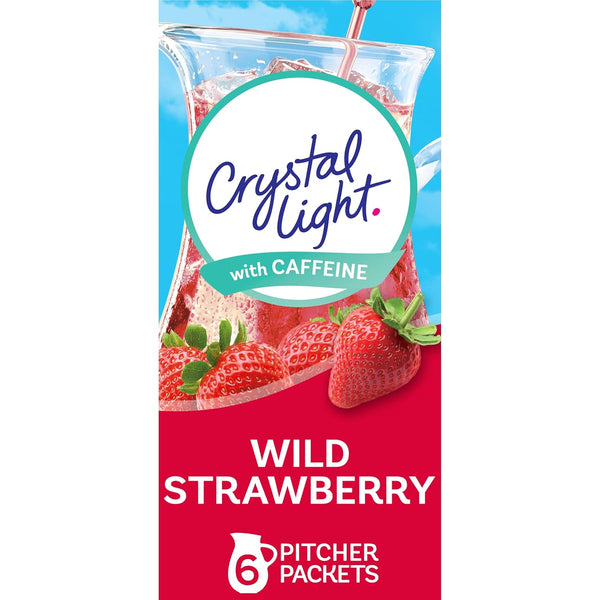 Crystal Light Sugar-Free Energy Wild Strawberry Low Calories Powdered Drink Mix 6
