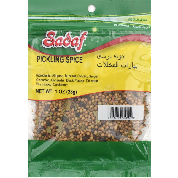 Sadaf Pickling Spice, 1 oz Resealable Bag, Kosher & Vegetarian, Mix Spices for Cooking & Food Flavoring