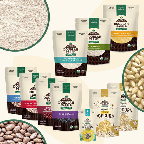 5 lb, Organic Dried Black Beans Unsalted, Low-Sodium, Non-GMO, Farmed From Regenerative Soil, Tested Clean Certified