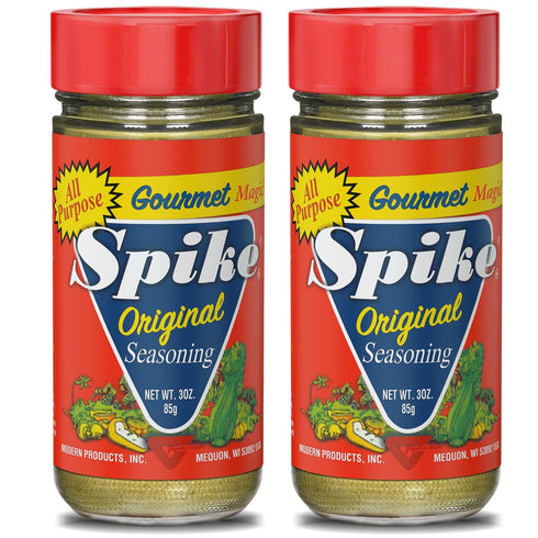 Spike Seasoning, Original Gourmet Magic Salt Blend, 3 Oz (Pack of 2) for Cooking and Popcorn