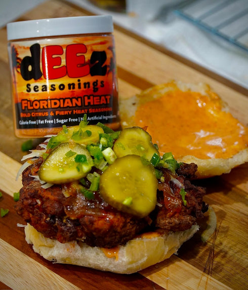 Deez Seasonings Floridian Heat Seasoning - Spicy Citrus Blend for Chicken & Seafood