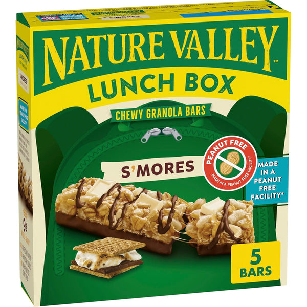 Nature Valley Peanut-Free Chewy Granola Bars, S'mores, Made in a Peanut Free