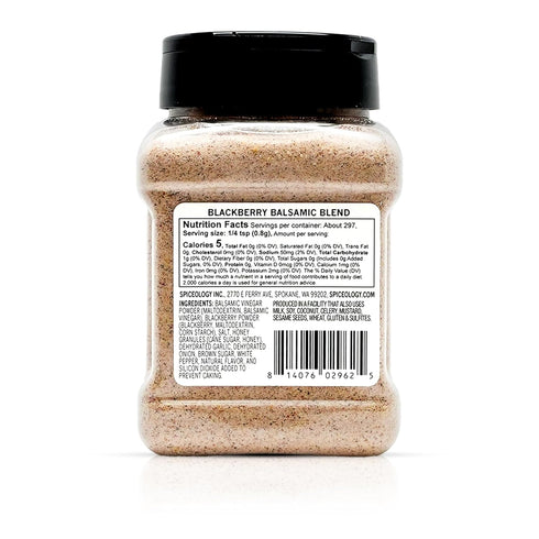 8.4 oz Spiceology Blackberry Balsamic Seasoning Sweet and Tangy Spice Blend with Blackberry and Balsamic Vinegar Ideal