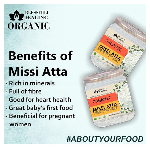 Blessfull Healing 2 lb (907 Organice MISSI ATTA Gram)