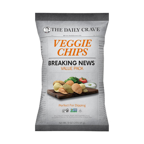 The Daily Crave Veggie Chips Value Pack, 9 Oz (Pack Of 6)