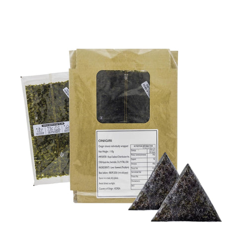 RSD Onigiri Seaweed Sheets 100 Individually Wrapped Sheets Premium Roasted Nori for