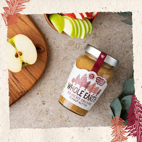 Whole Earth 340 Organic Crunchy Peanut Butter, g