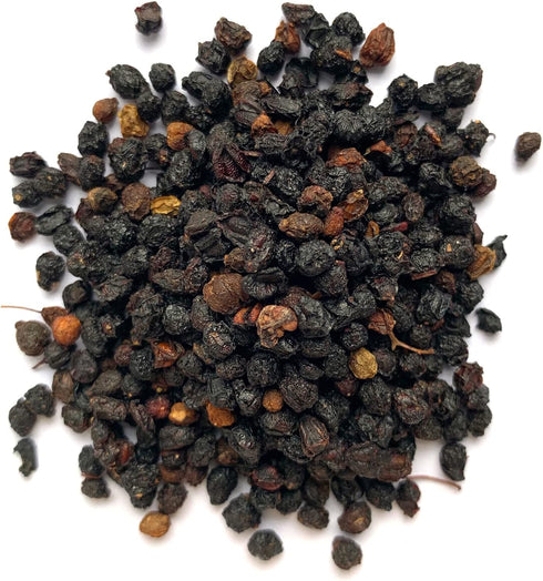 1 LB 100% MONTEREY BAY HERB CO Elderberries Certified Organic Bag Whole Natural (Sambucus nigra)