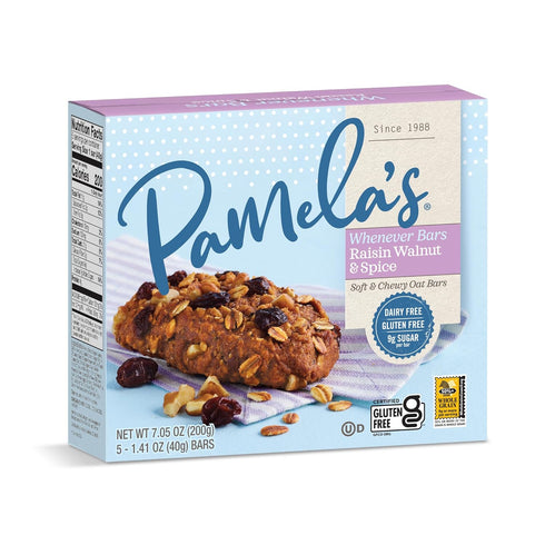 PAMELAS BAR WHNEVR OAT RASIN WLNU, 7.05 OZ, PK- 6