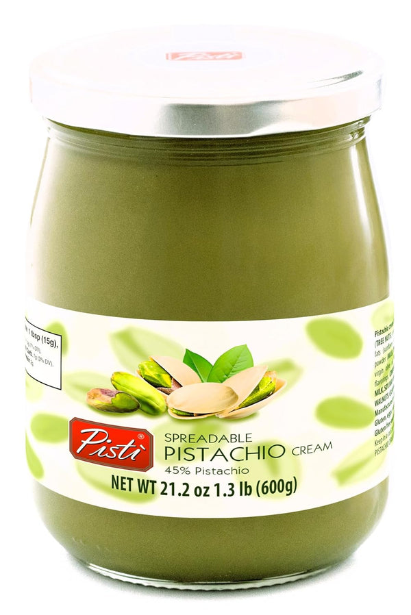 Pist achio Cream | Premium 45% | Smooth Sicilian achio Spread, 21.2 Ounce