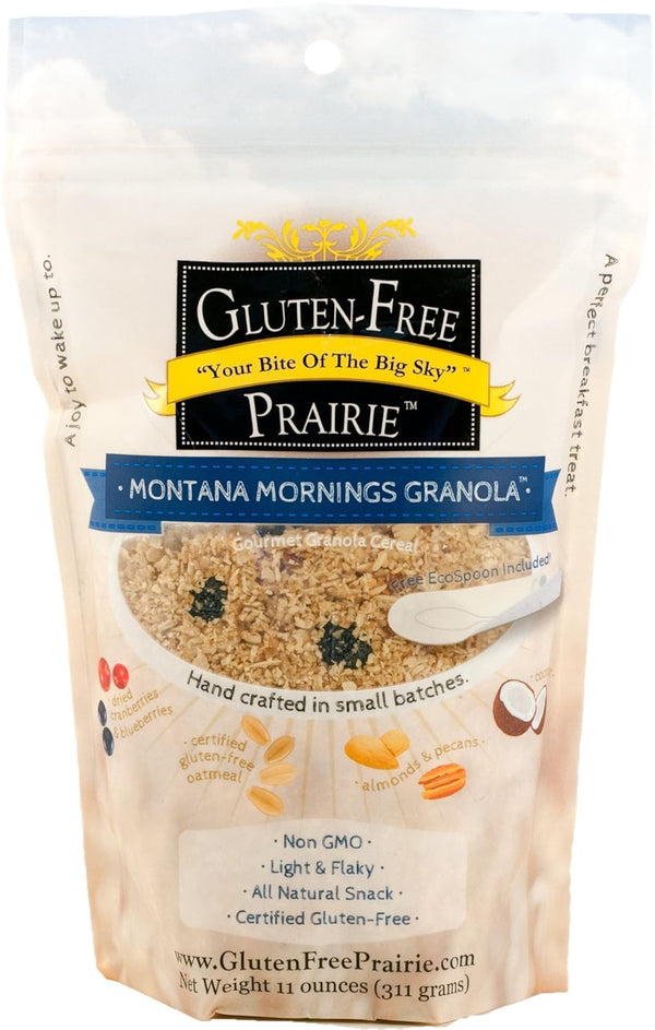 Gluten-Free Prairie Montana Mornings Granola, Certified Gluten Free Purity Protocol, Non-GMO, Vegan,