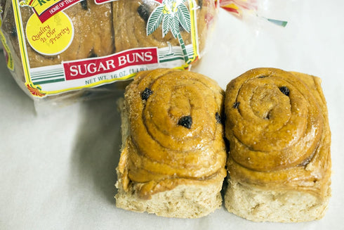 Royal Caribbean Bakery Jamaican Style Sugar Buns, 2 in a Pack (4 Packs)