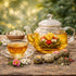 24 Set Blooming Tea & Edible Flower Infusions, Green Tea, Unique Flavors Gift for Everyone Natural, Floral & Aromatic