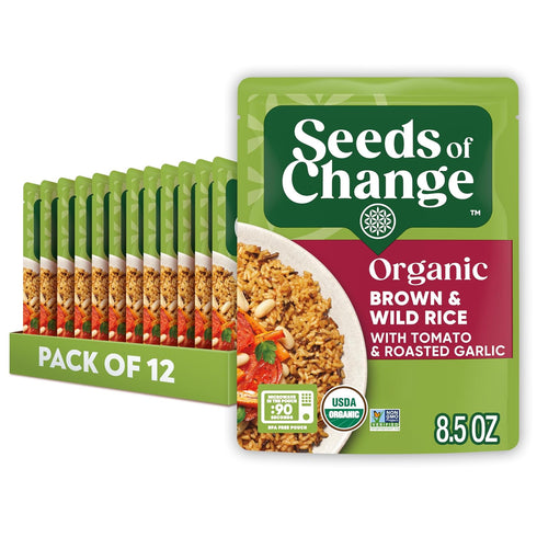 SEEDS OF CHANGE Certified Organic Brown and Wild Rice with Tomato &