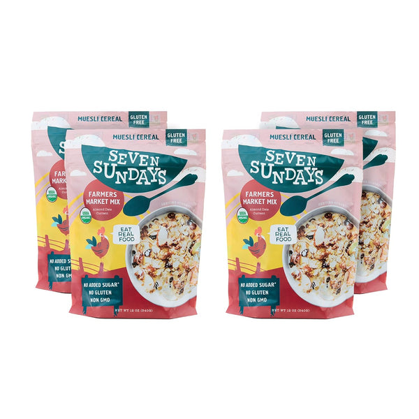 Seven Sundays Farmers Market Organic Almond Date Currant Muesli Cereal - 4