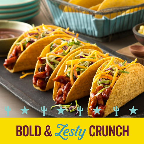 10 5.4 oz (Pack 6) Old El Paso Stand 'N Stuff Taco Shells, Zesty Ranch, Gluten Free Crunchy Corn Taco Shells, Ct
