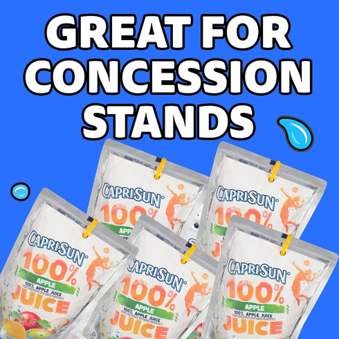 100% 40 Casepack, 4 10 Capri Sun Apple Juice from Concentrate with added ingredients Pouches, ct Boxes of Pouches