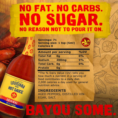 Louisiana 12 oz Brand The Original Hot Sauce