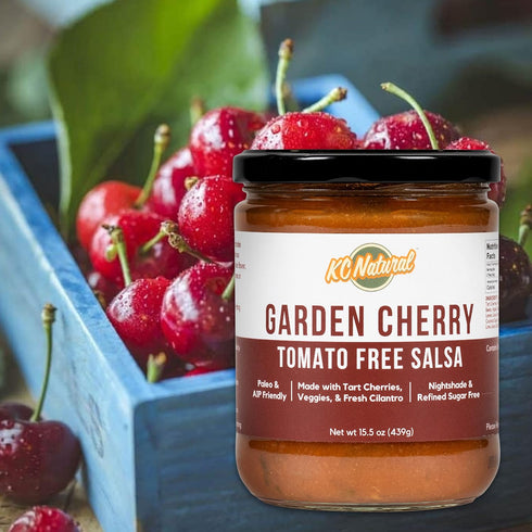 15.5 oz KC Natural - Garden Cherry Tomato Free Salsa - Nightshade Free - Paleo and AIP Friendly