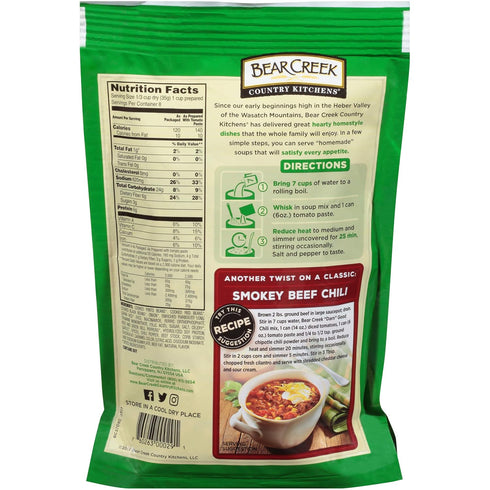 9.8 Bear Creek Soup Mix, Darn Good Chili, Ounce