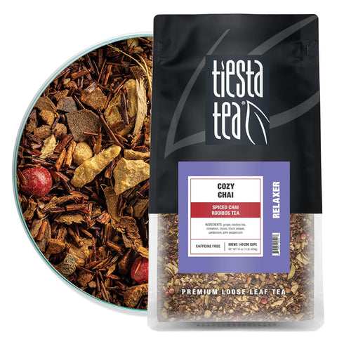 Tiesta Tea - Cozy Chai, Loose Leaf, Spiced Chai Rooibos Tea, Premium