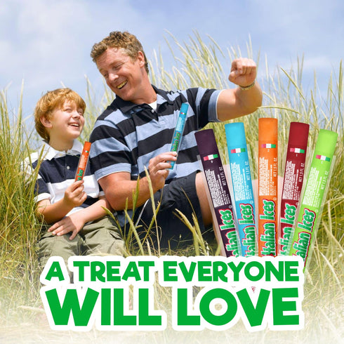 36 Count 1.5oz, Italian Ice Freeze Pops, Freeze Pops Bulk Each is Great Dye Free Popsicles for Sharing, Snacking