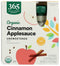 365 by Whole Foods Market, Organic Cinnamon Applesauce Pouches, Unsweetened, 3.2 Ounce