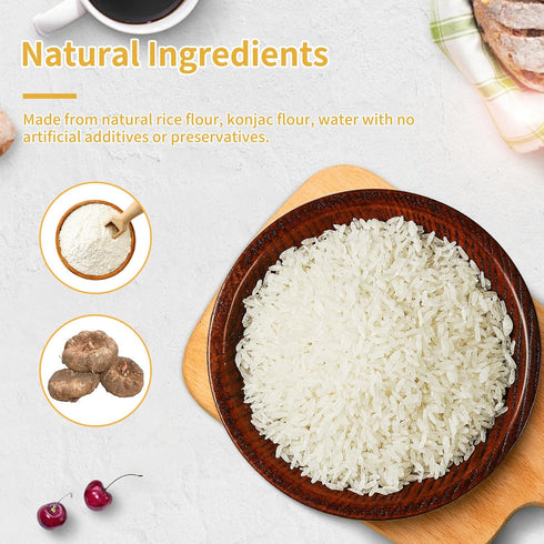 10 Packs 2.12oz VOLO VERO Dried Shirataki Rice, Gluten Free Dry Konjac Rice, Plant Based, Sugar Free, Low Fat, Vegan