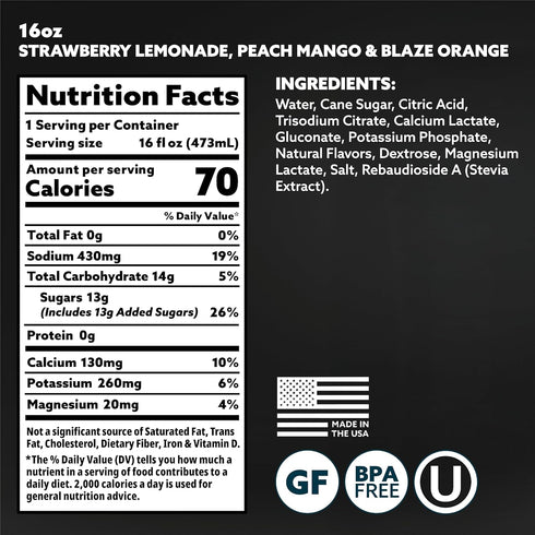 Pack, 16 Oz (Pack 12) HOIST Premium Military Hydration Electrolyte Drink, Powerful IV-Level Hydration, Clinically