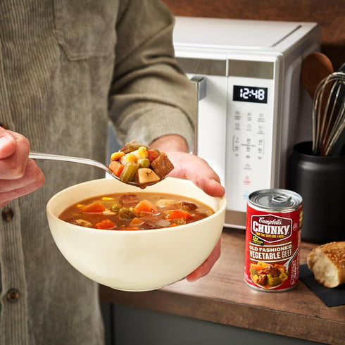 18.8 (12 pack) Campbell's Chunky Soup, Old Fashioned Vegetable Beef Soup, Ounce Can