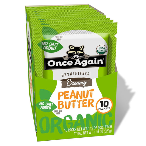 Once Again Organic Peanut Butter Packets - Individual Peanut Butter Packets for