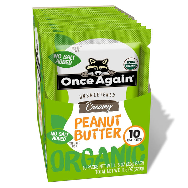 Once Again Organic Peanut Butter Packets - Individual Peanut Butter Packets for