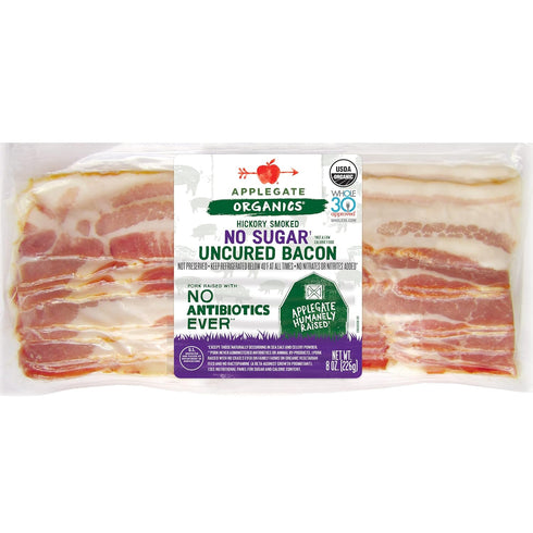 Applegate , Organic No Sugar Uncured Bacon, 8 oz