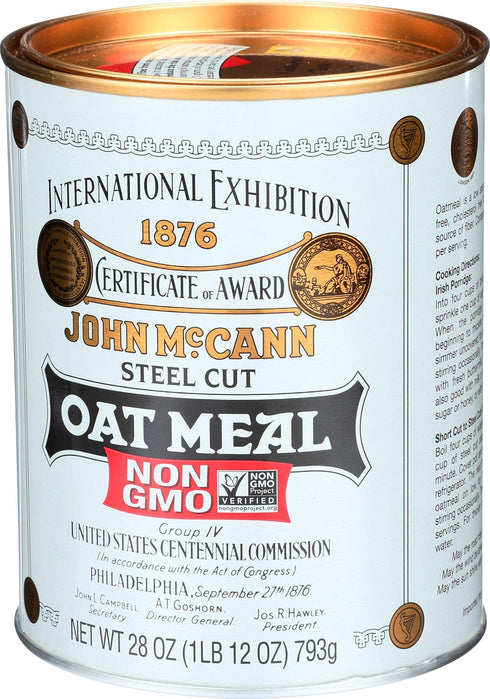 28 (Pack 4) McCann's Irish Oatmeal, Traditional Steel Cut Oats, Ounce