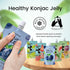 10 Pack Pack, 10 Hethstia Konjac Noodle Angel Hair and Konjac Jelly Variety Pouches Drinkable Jelly Blueberry, Peach