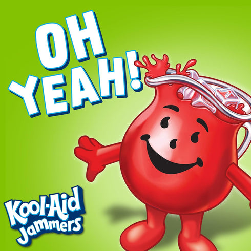 Jammers 1 6 oz Kool-Aid Artificially Flavored Drink, Pouches, for School Lunches and On-the-Go Hydration, Strawberry