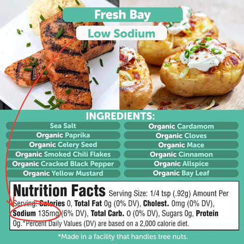 5.3 oz FreshJax Fresh Bay Seafood Seasoning, Savory Spice Blend | All-Purpose Mix for Fish, Shrimp, Crab, Seafood Boil