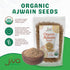 Jiva Organics Organic Ajwain Seeds 7 Ounce Bag - Whole Carom Seed, 100% Natural & Non-GMO Ajamo