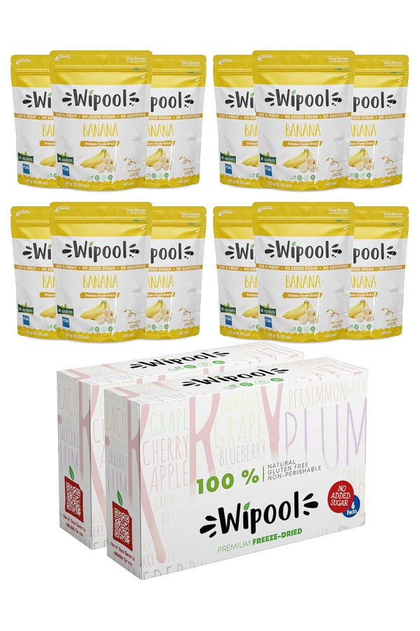 Wipool Snacks Freeze-Dried Fruit Slices, Dehydrated Fruits for Baking and Snacks, Perfectly