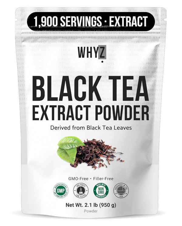 Instant Black Tea Extract Powder, Unsweetened Iced Tea Concentrate from Real Black