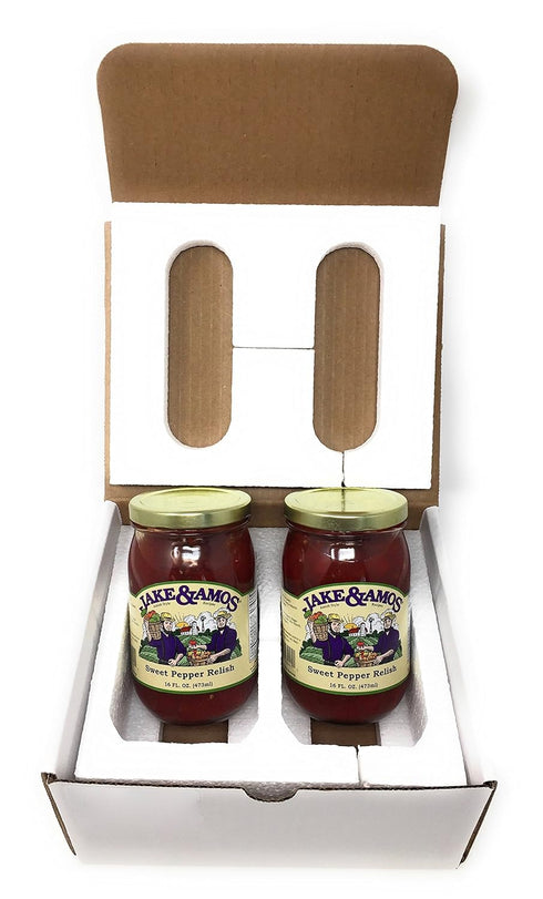 Jake & Amos 2 16 Oz. Sweet Pepper Relish / - Jars