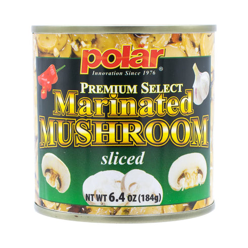 6.4oz (Pack 1) MW Polar Premium Select Sliced Marinated Mushrooms