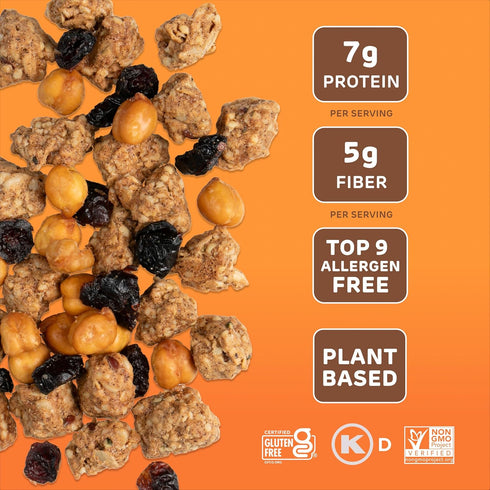 5 (Pack 2), Absurd Snacks Chickpea & Granola Crunch Mix, Nut-Free, Gluten-Free, Plant-Based Snack, Good Source