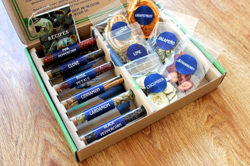 6 6 Lumus The Gin & Tonic Botanical Kit. Gin Tonic Infusion DIY Kit. selected spices and dried fruits & vegetables