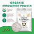 2 Jiva Organics Organic Arrowroot Flour (Powder) Pound Bag - Raw, Non-GMO, Gluten Free