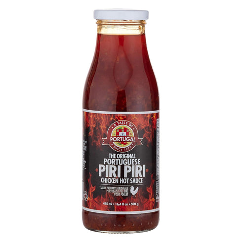 Original Portuguese Piri Piri Hot Sauce| Peri Peri Spicy Hot Sauce | 16 OZ Bottle (485ml (16 oz), 1)