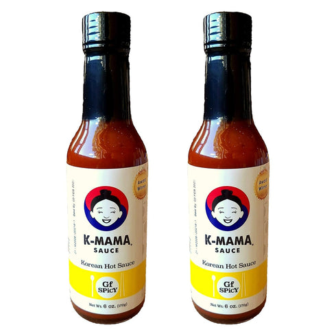 K-Mama All-Purpose Gochujang Korean Hot Sauce 2-Pack 6oz (Gluten Free Spicy)