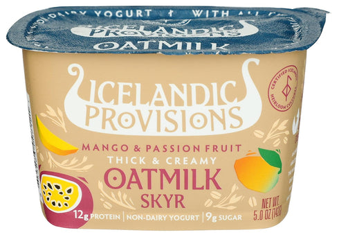 Icelandic Provisions, Yogurt Skyr Oat Mango Passion Fruit, 5 Ounce