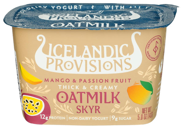 Icelandic Provisions, Yogurt Skyr Oat Mango Passion Fruit, 5 Ounce